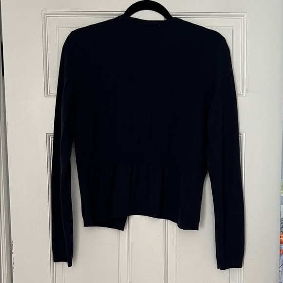 LOFT Women's Dark Blue Cardigan - Picture 2 of 3